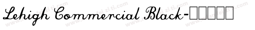 Lehigh Commercial Black字体转换